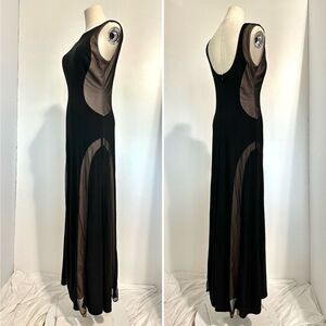 90s Y2K Morgan Co Sleek Minimalist Maxi Dress 9/10 ( modern 6) Elegant Timeless